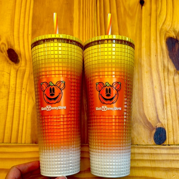 Disney Starbucks Halloween Candy Corn Tumbler - Picture 2 of 7